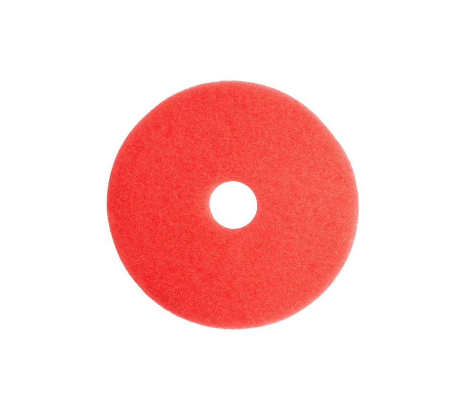 13" Red Buffing Floor Machine Pad