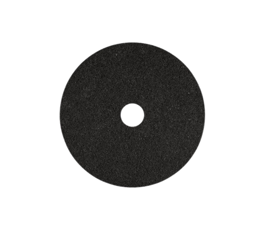 Lavex Basics 17" Black Stripping Floor Machine Pad  (1)