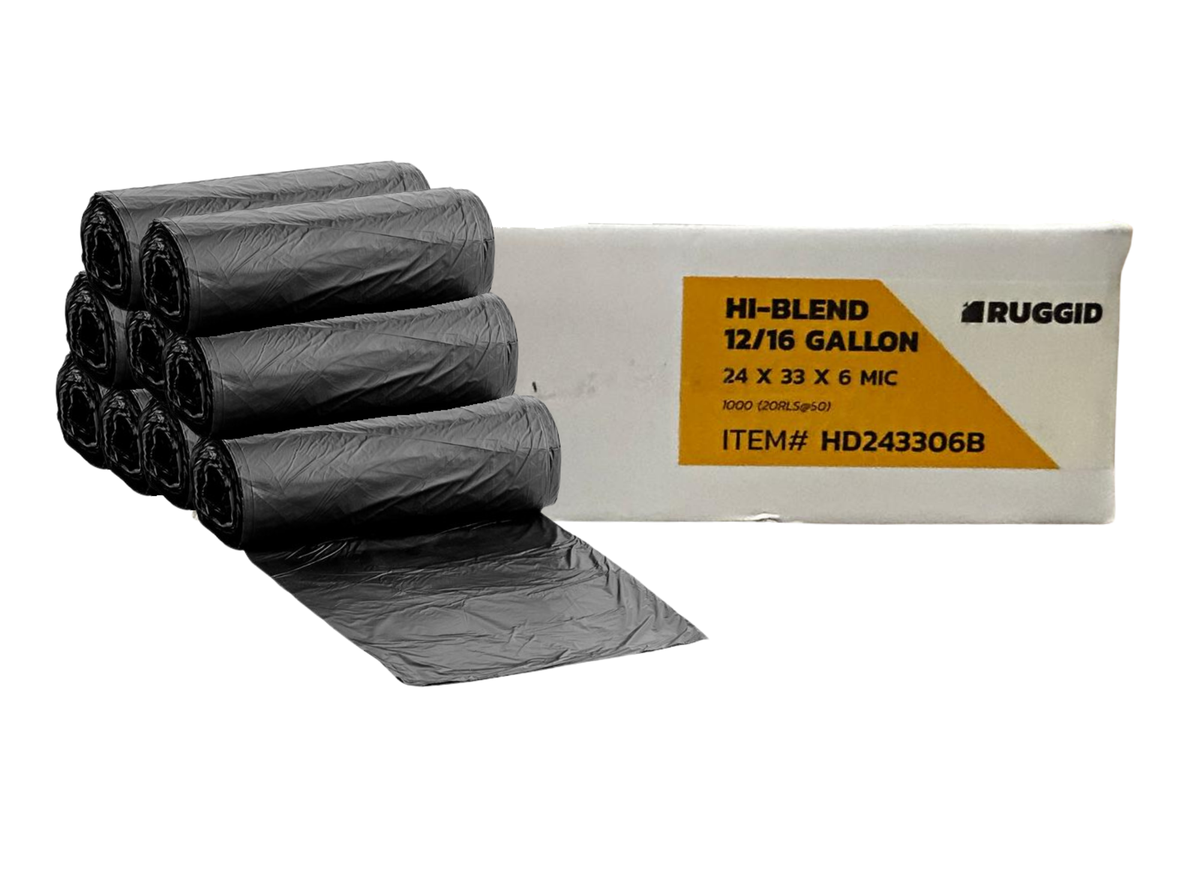 30X37  Black Can Liner / Trash Bag 32 GAL - 500/Case