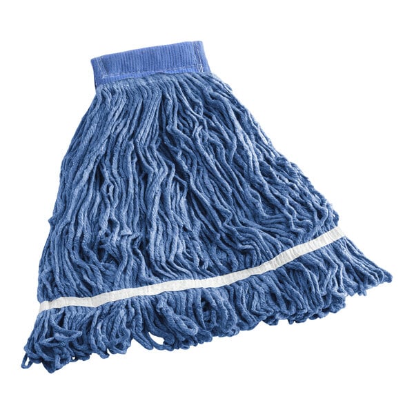 32 oz Blue Rayon Loop end mop with 5" Headband