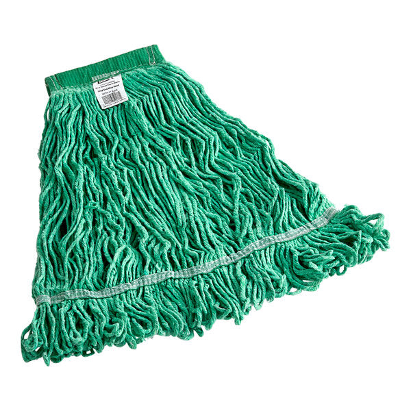 24 oz green rayon loop end mop with 5" headband