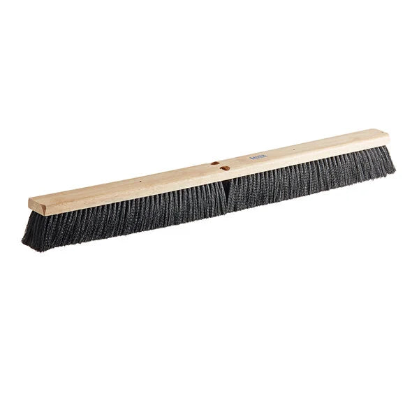 36" Wood Push Broom Head with Flagged Bristles