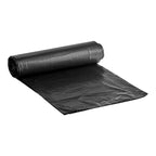 55-60 Gallon 1.2 Mil 38" x 58" Low Density Medium-Duty Black Trash Bag / Can Liner - 100/Case