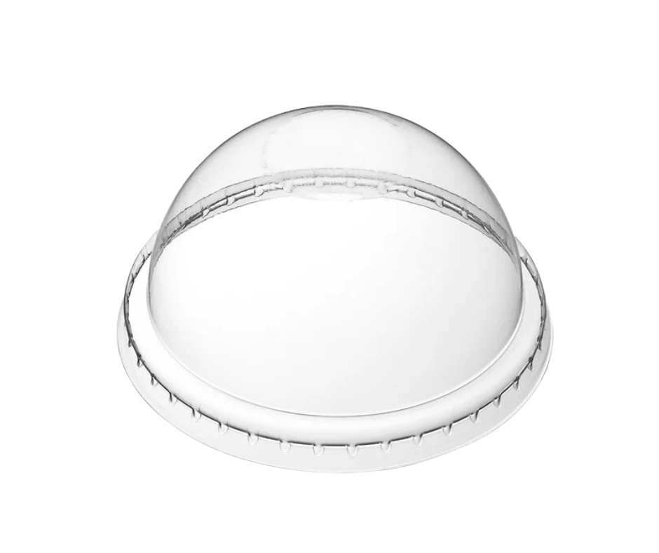 4 oz. Clear Round Dome Frozen Yogurt Lid with No Hole - 1,000/Case