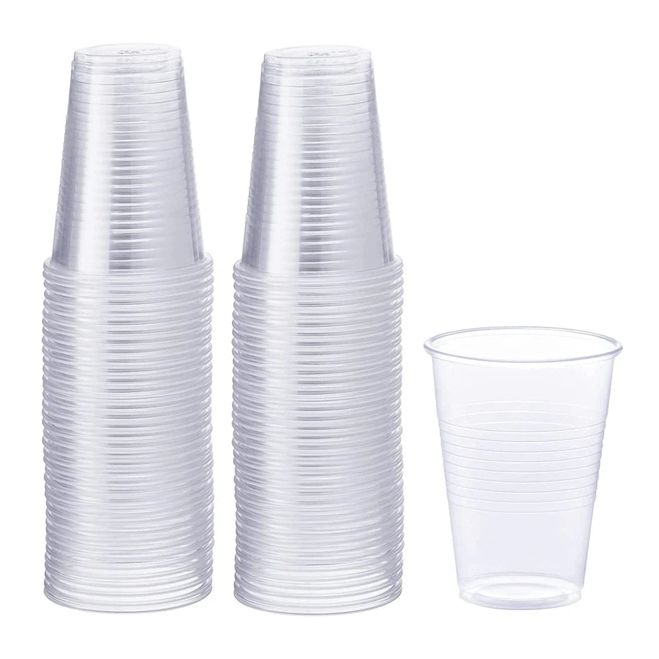 9oz. Plastic cups 80/pack 12/case