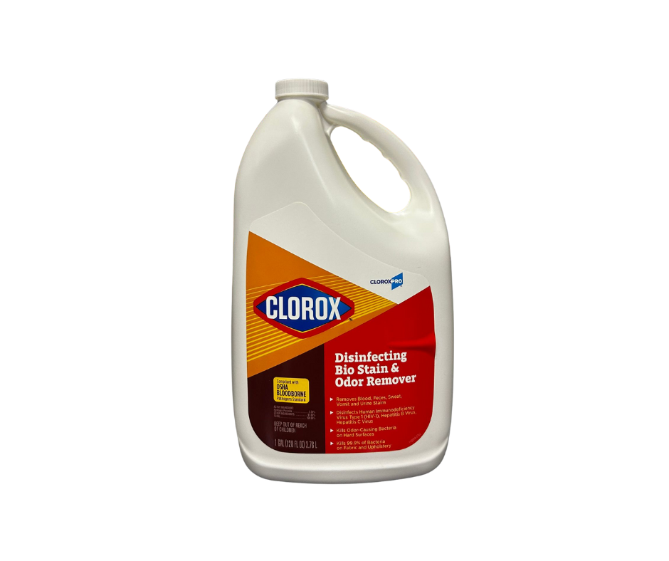 CloroxPro Disinfecting Bio Stain and Odor Remover, Fragranced, 128 oz Refill Bottle