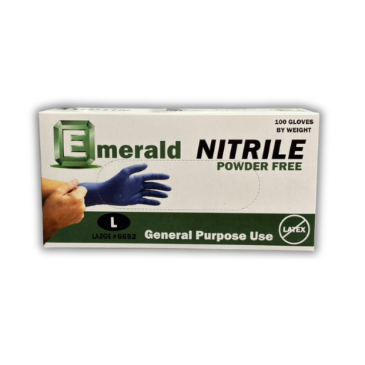 Emerald General Purpose Blue Large Nitrile Gloves