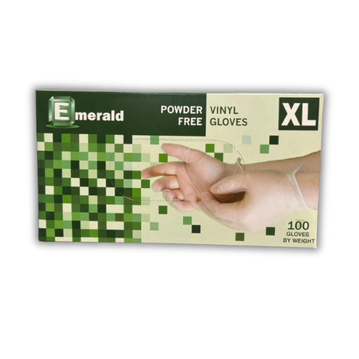 Emerald Shannon Powder-Free X-Large Vinyl Gloves – 4 Mil