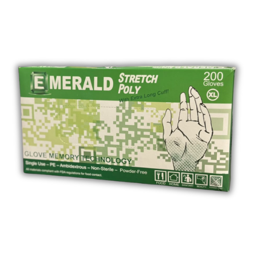 Emerald Stretch Poly X-Large Gloves