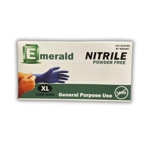 Emerald General Purpose Blue Nitrile X-Large Gloves