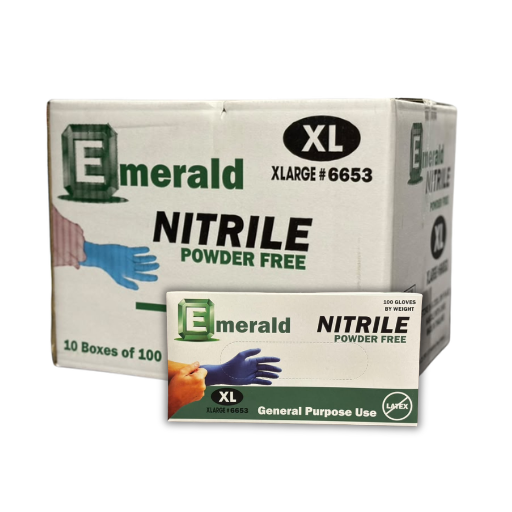 Emerald General Purpose Blue Nitrile X-Large Gloves