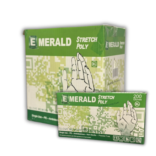 Emerald Stretch Poly X-Large Gloves
