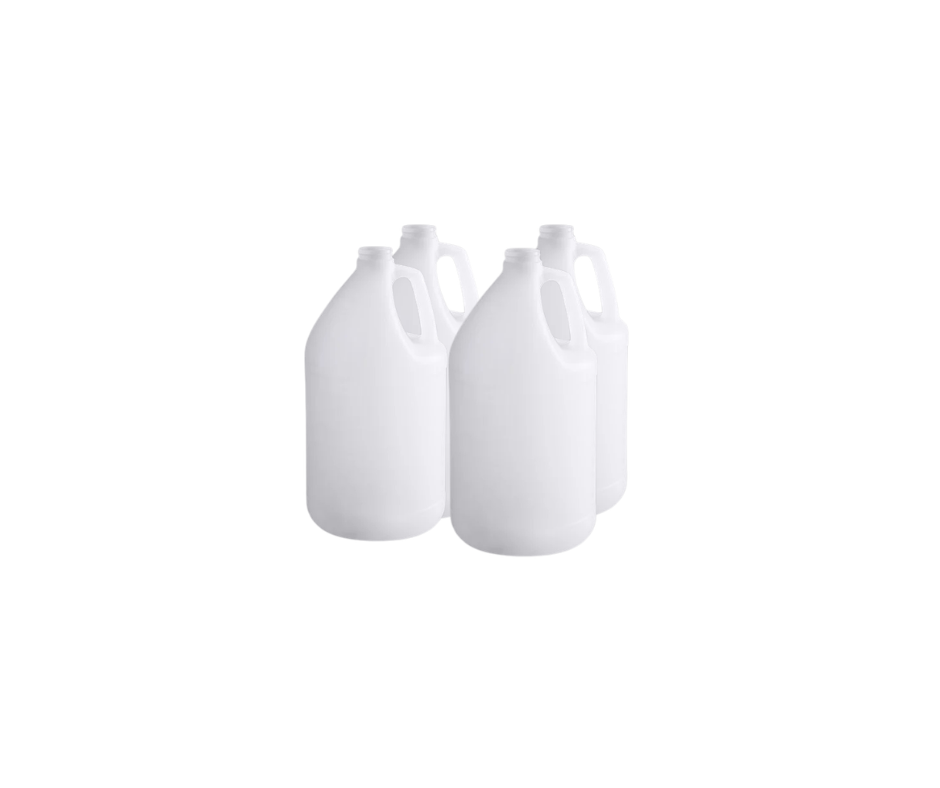 Empty  Gallons  (128 oz.) Translucent HDPE Industrial Round Jug