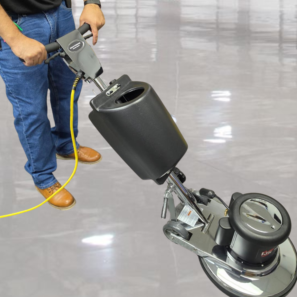 MaxForce 17" Single Speed Rotary Floor Machine with 2 Gallon Solution Tank - 175 RPM