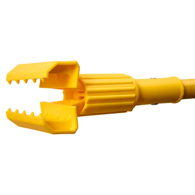 Mop Handle Stick 63IN Yellow Claw Head 1/Each
