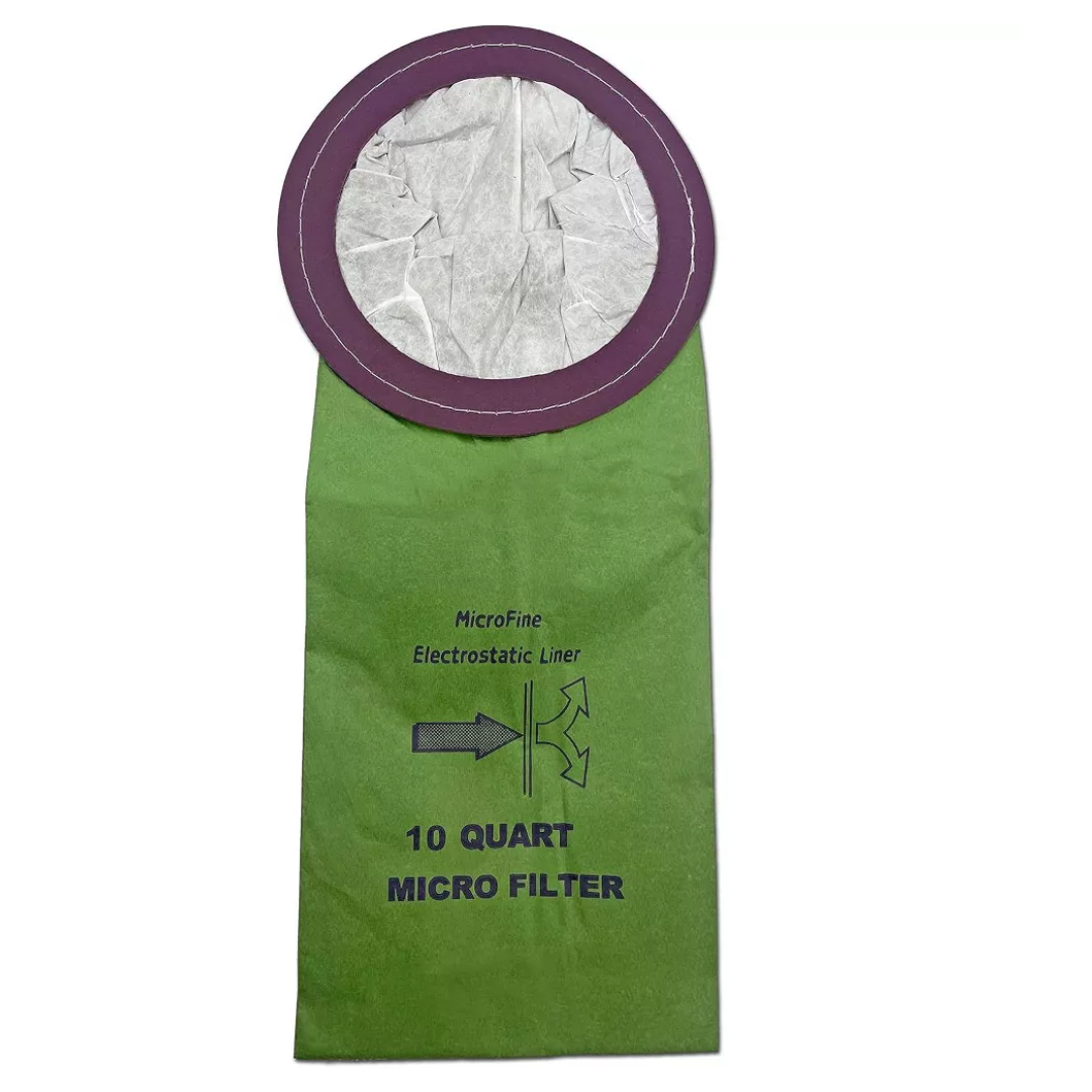 ProTeam 10 Quart Equivalent Micro Vacuum Bag - 10/Pack