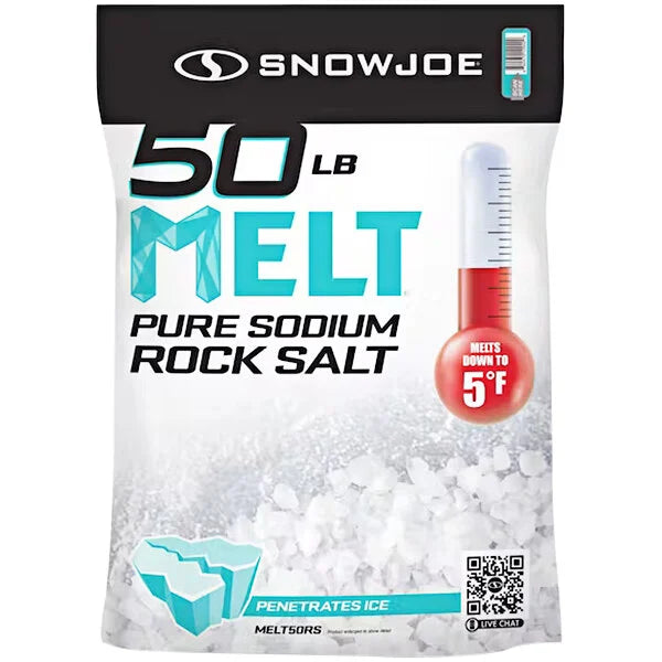 Snow Joe  Pure Sodium Rock Salt Ice Melt - 50 lb