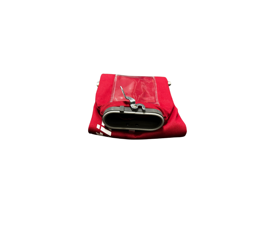 Replacement Red Cloth Shake Out Bag designed for Sanitaire Commercial Vacuums