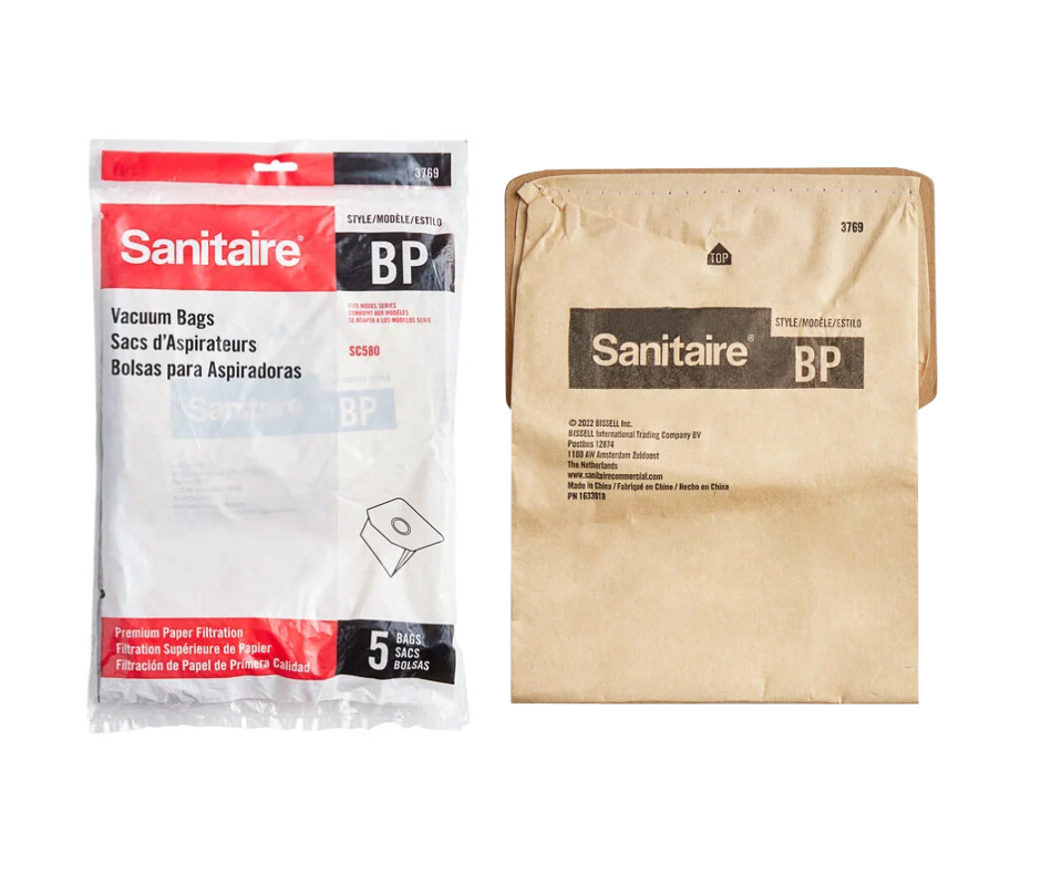 Sanitaire 4 Qt. Paper Vacuum Bag for SC580A - 5/Pack