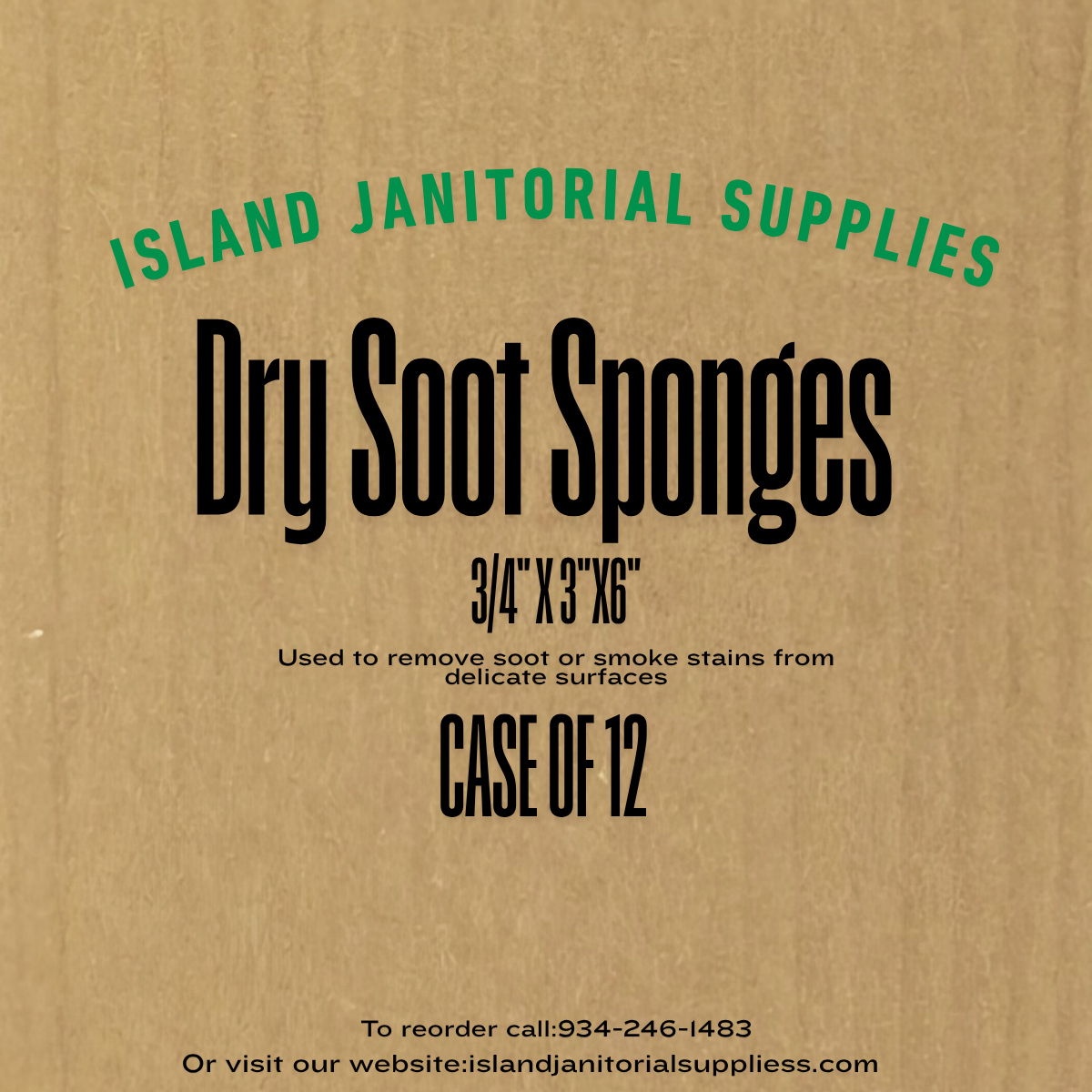 Dry Cleaning Smoke and Soot Sponge 1 UNIT