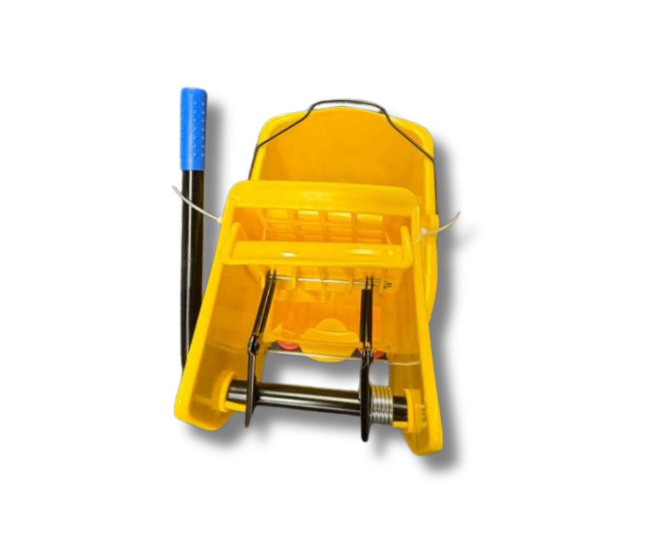 35 Qt. Yellow Mop Bucket & Side Press Wringer Combo