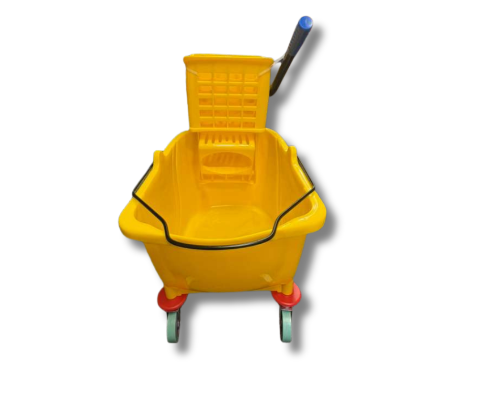 35 Qt. Yellow Mop Bucket & Side Press Wringer Combo