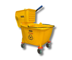 35 Qt. Yellow Mop Bucket & Side Press Wringer Combo