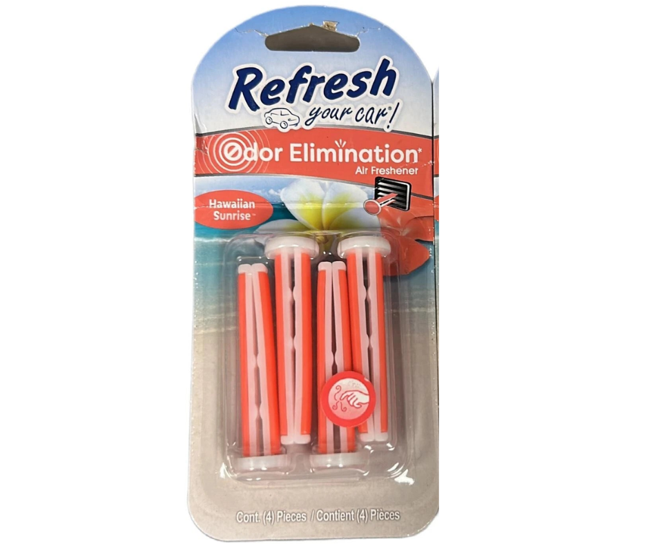 1 PACK Refresh Your Car Odor Eliminating Hawaiian Sunrise New Sealed