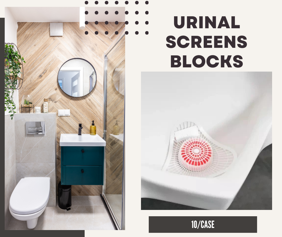 Urinal Screen with Cherry Block - 10/Case