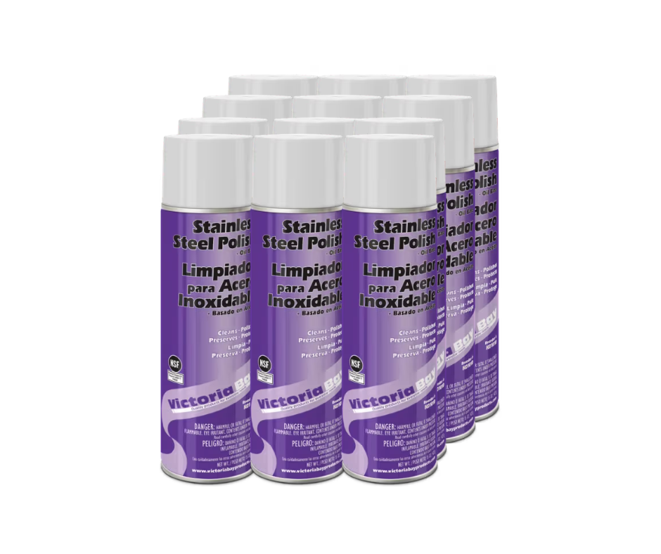Victoria Bay Stainless Steel Polish 15 OZ Aerosol Oil-Based