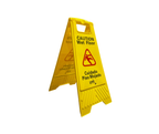 Yellow Wet Floor  Sign  25" BiLingual