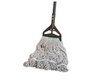 24 oz White Rayon Blend Looped End Finishing Mop Head with 1"