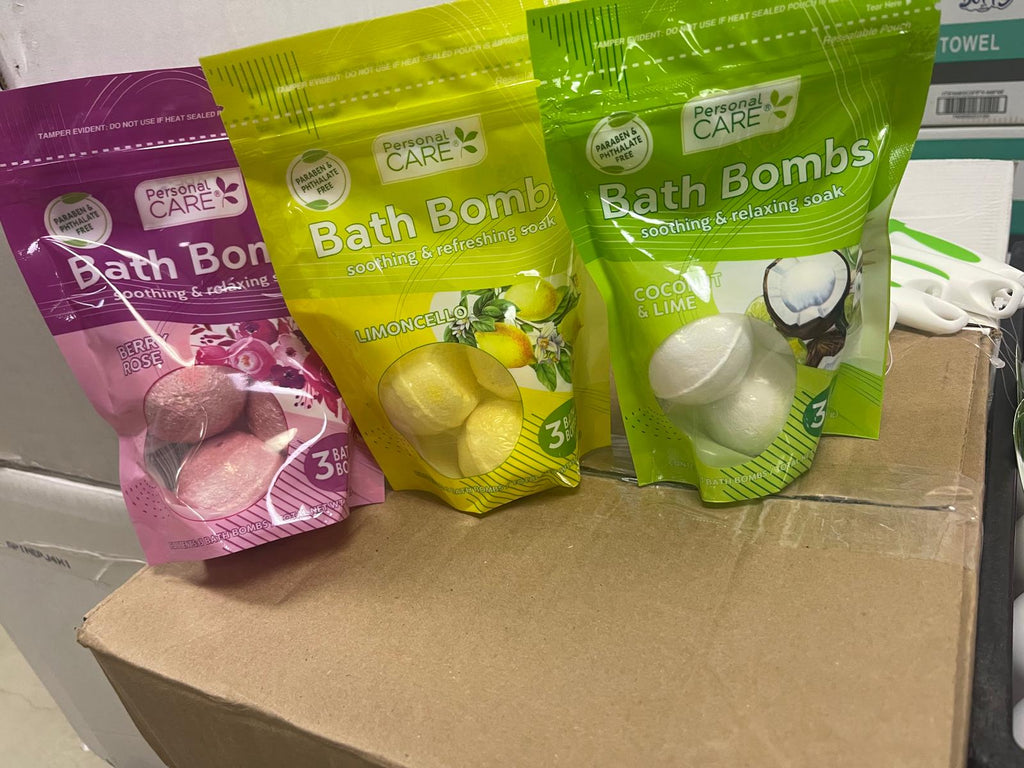 3 count Soothing and refreshing bath bombs