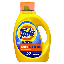 Tide Simply Oxi + Stain Liquid Laundry Detergent, Refreshing Breeze Scent, 42 oz