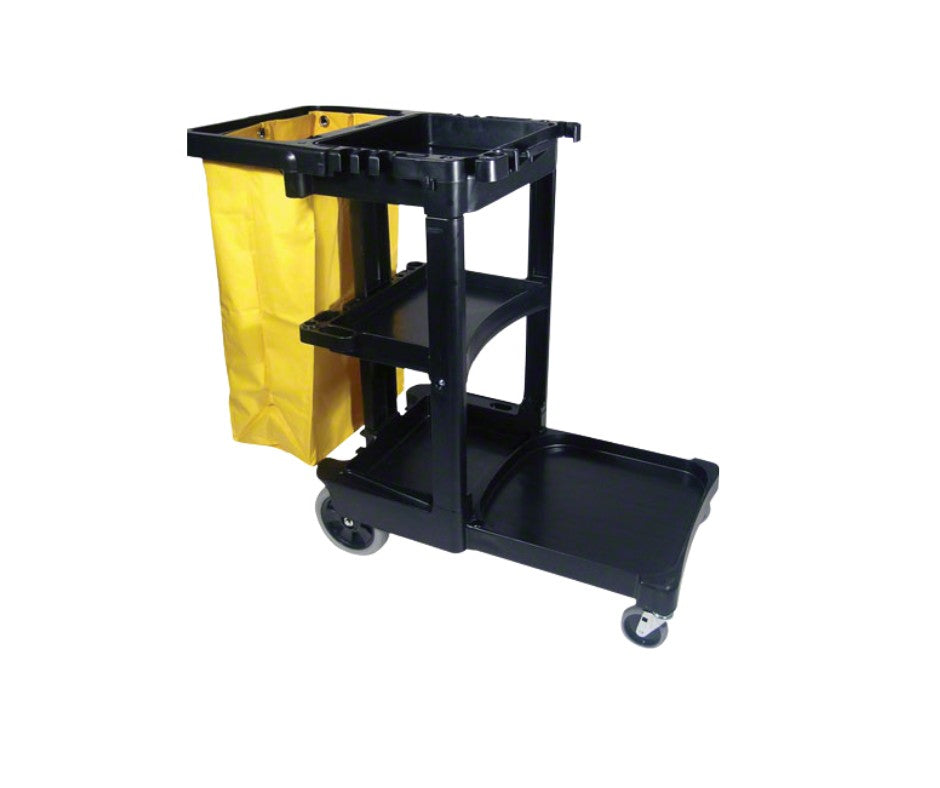 Janitor Cart Kit with Yellow Bag, , and Lid