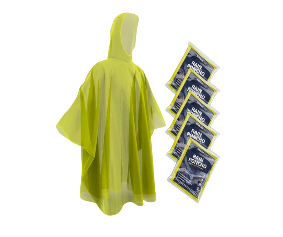 Disposable Rain Ponchos for Adults