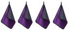 Car wipe Rag cleaning towel Purple 4 Pcs