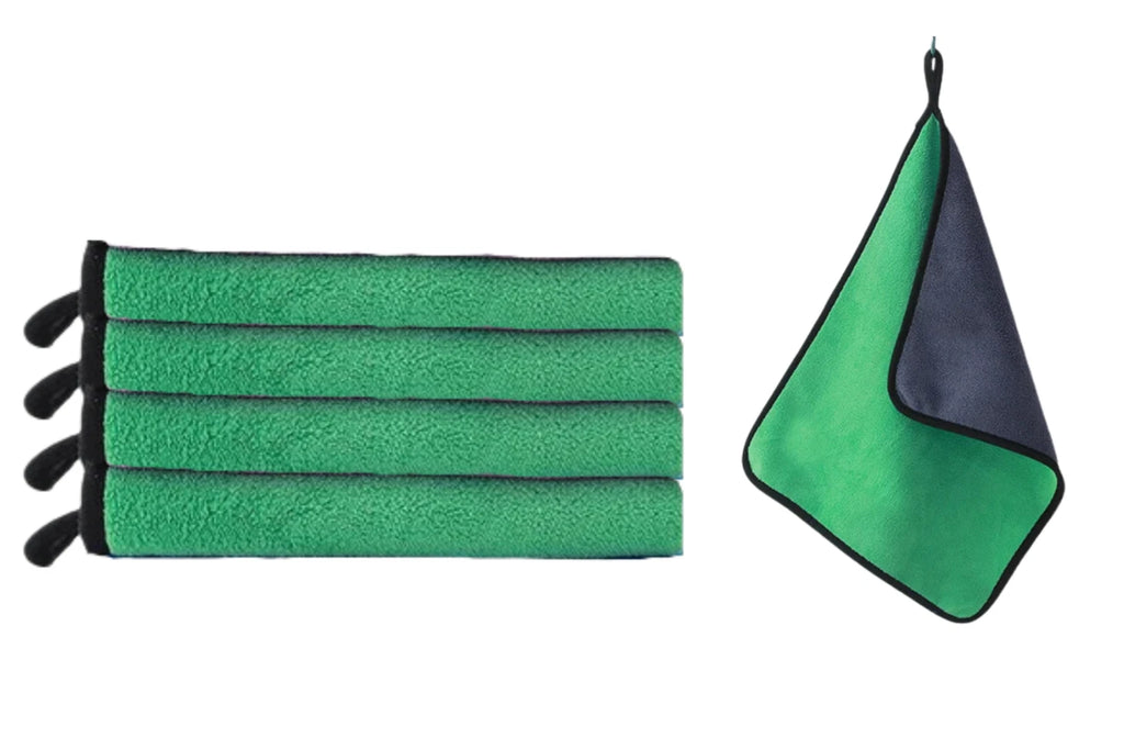 Green 4 Pcs Cleaning Cloth Baby Safety Billiard Cue Cleaner Table Billiards