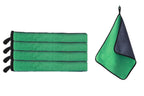 Car wipe Rag cleaning towel  Green 4 Pcs