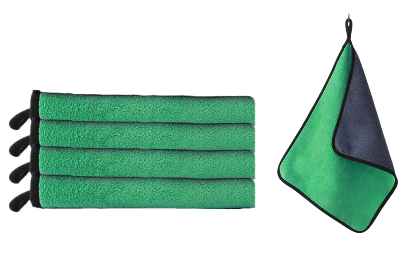 Green 4 Pcs Cleaning Cloth Baby Safety Billiard Cue Cleaner Table Billiards