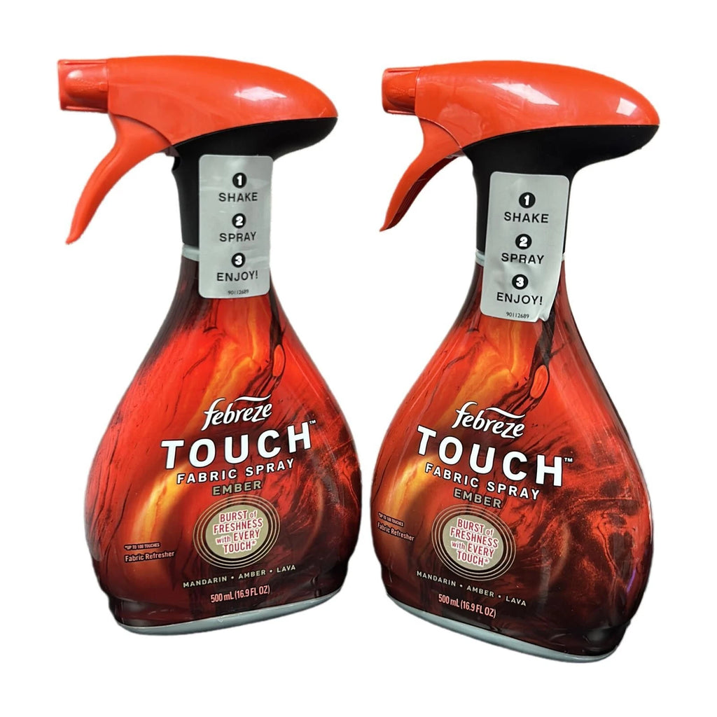 Febreze Touch Fabric Spray Ember Fabric Refresher Mandarin Amber Lava 2 /Pack