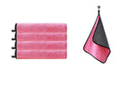 Car wipe Rag cleaning towel Pink 4 Pcs