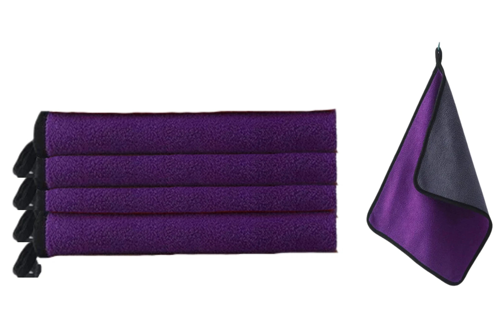 Purple 4 Pcs Cleaning Cloth Baby Safety Billiard Cue Cleaner Table Billiards