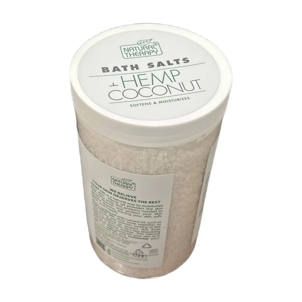 Natural Therapy 37 Oz Hemp & Argan Nourishing Dead Sea Bath Salts