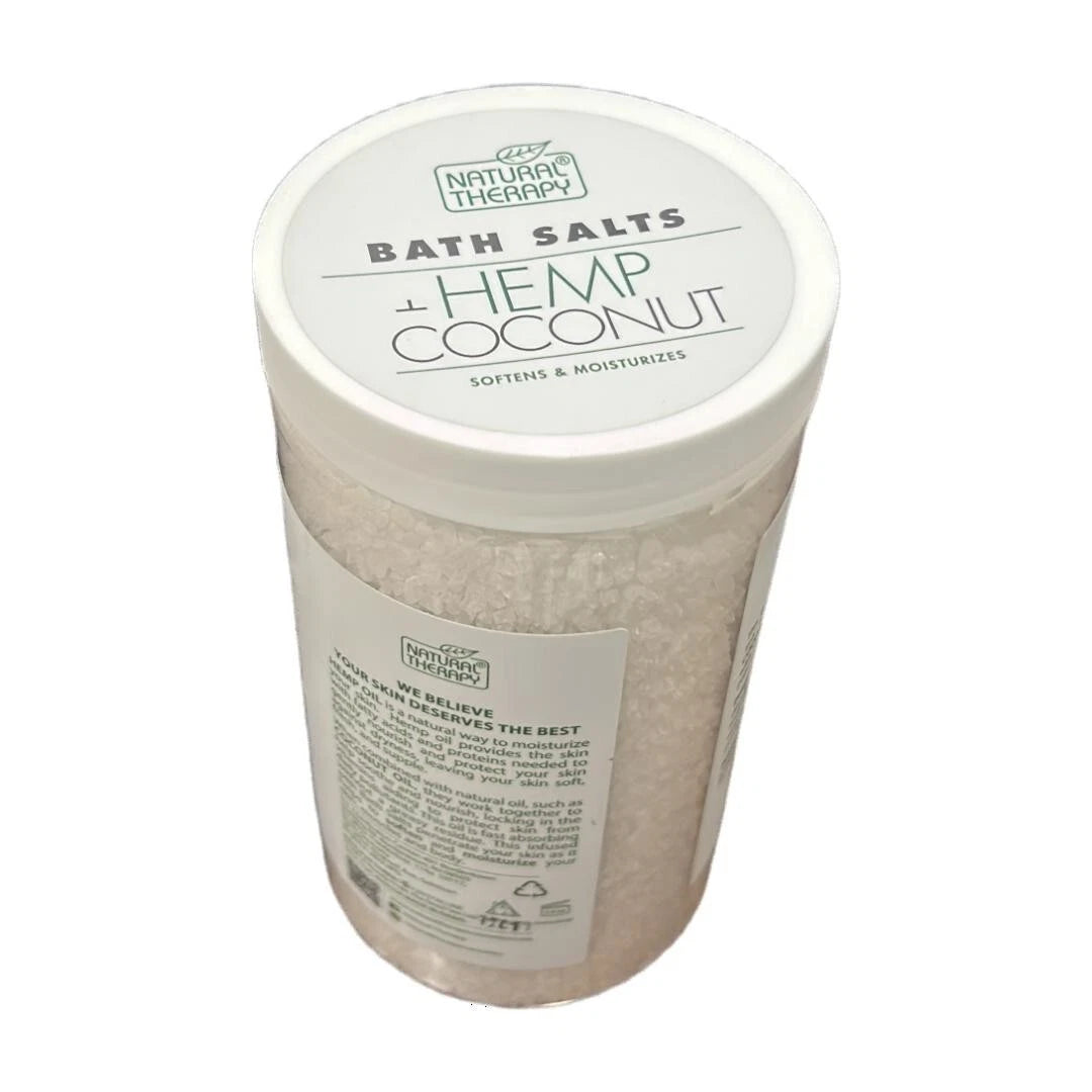 Natural Therapy 37 Oz Hemp & Argan Nourishing Dead Sea Bath Salts