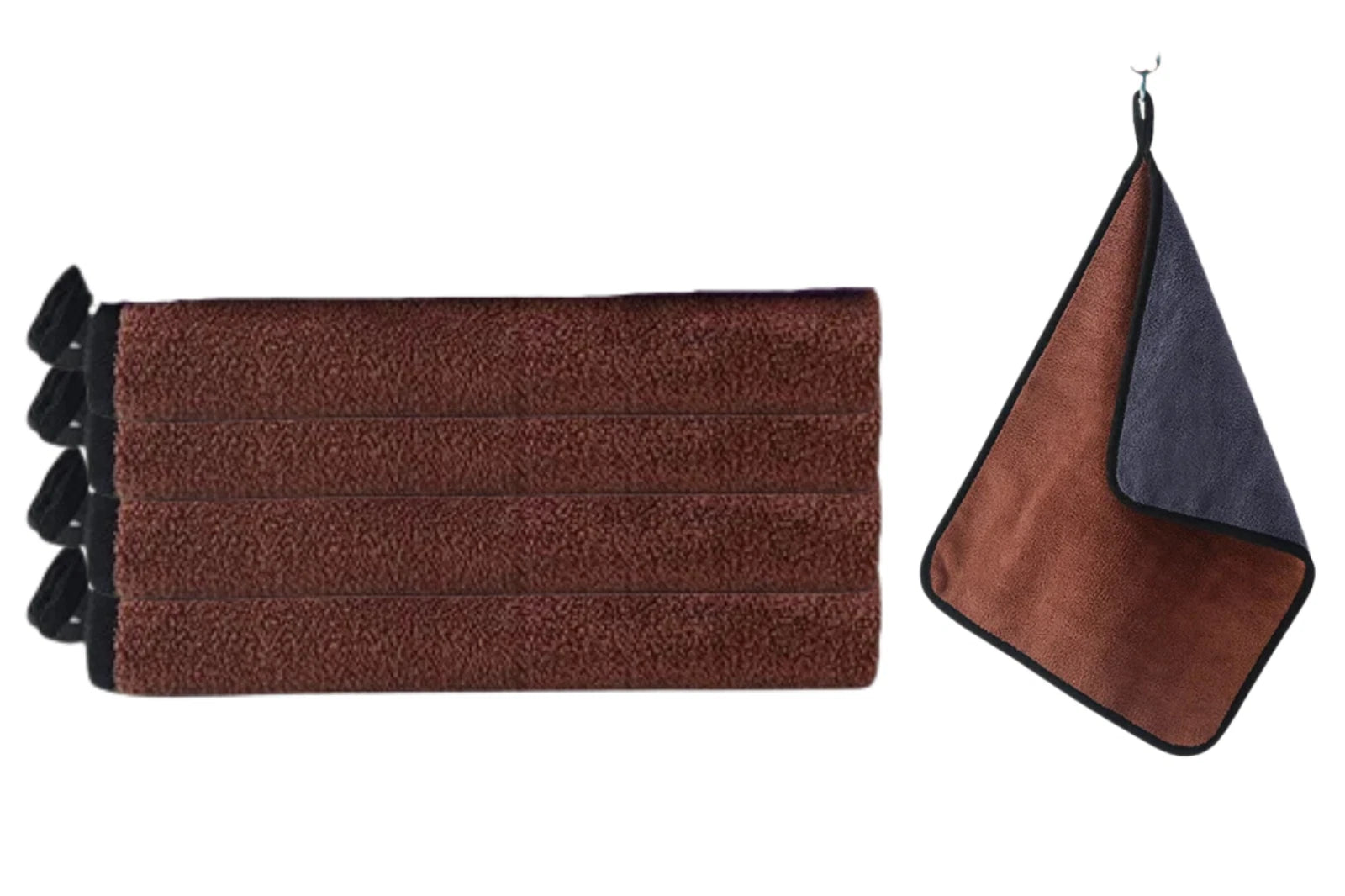 Brown 4 Pcs Cleaning Cloth Baby Safety Billiard Cue Cleaner Table Billiards