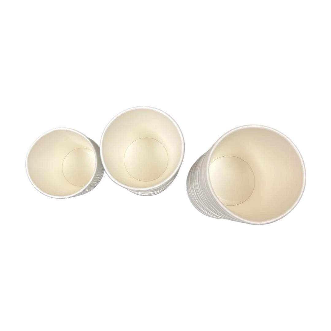 12 oz Disposable Paper Cups Coffee Bean Design for Cold/Hot Drinking 50-500 Pack