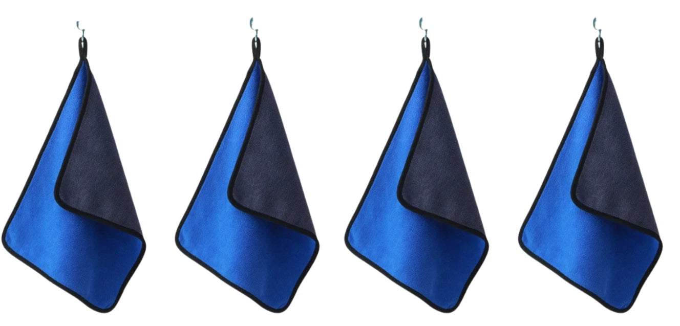 Blue 4 Pcs Cleaning Cloth Baby Safety Billiard Cue Cleaner Table Billiards