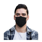 50 Pcs Medical Grade Black Disposable Face Mask 3 Ply Earloop Mouth Cover