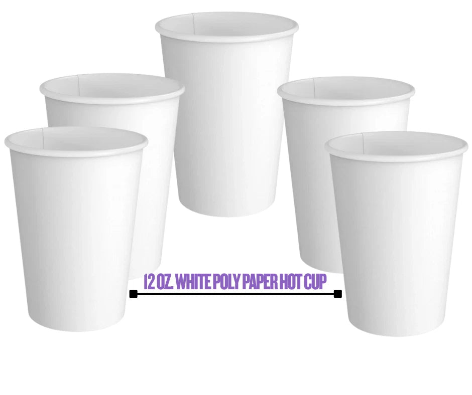 12 oz Disposable Paper Coffee Cups